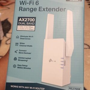 TP-Link AX2700 Wi-Fi 6‎ Dual Band Range Extender RE2700X - New